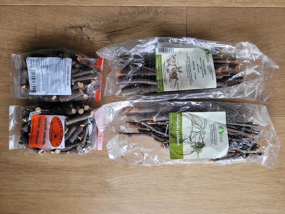 Gałązki jabłoni dla gryzoni