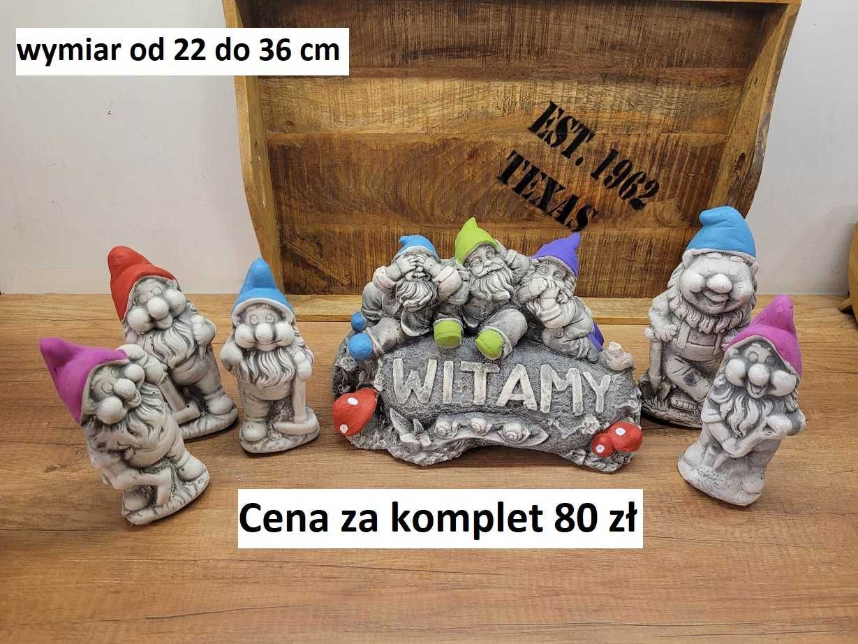 dekoracje figurka ogrodowa sowa koń skrzat gipsowy krasnal koty dekor
