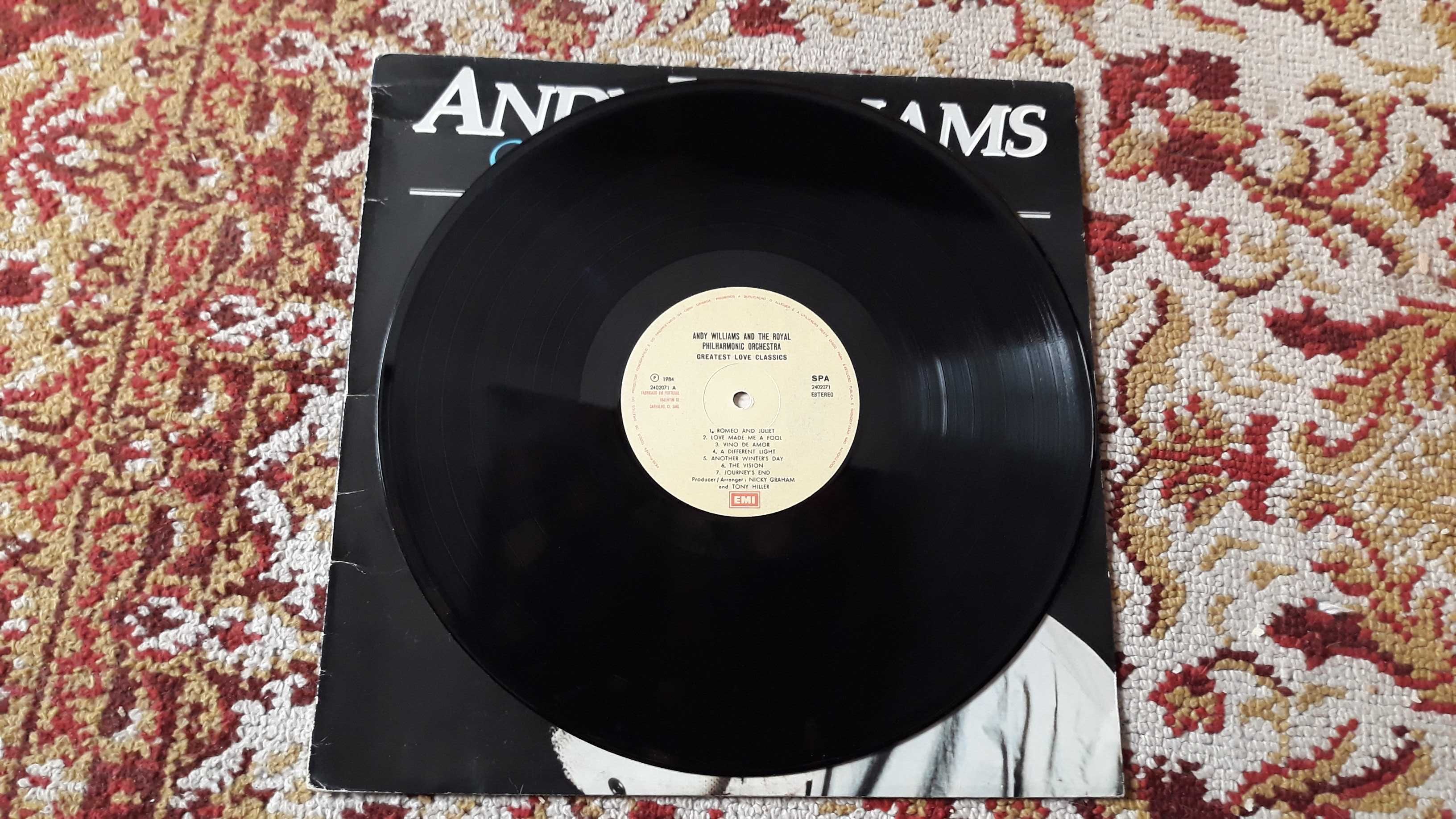 Andy Williams - Greatest Love Classics - LP vinil - portes incluídos