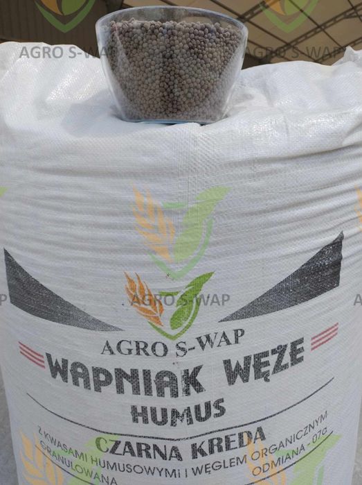 Wapno nawozowe granulowane magnezowe węglanowe czarna kreda PRODUCENT