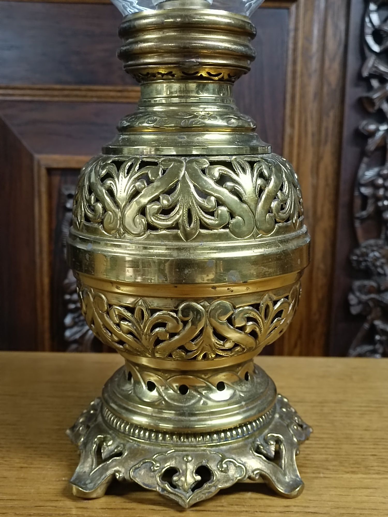 Лампа гасова, бронза,  світильник