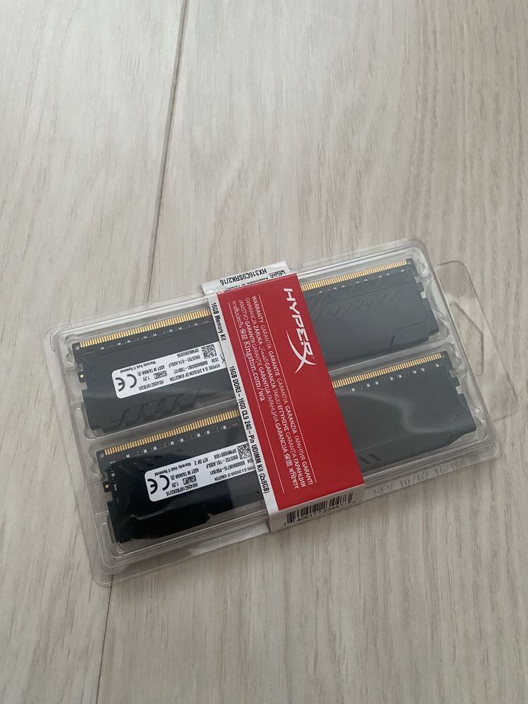 оперативная память hyperx fury ddr4 16gb 8/2 озу