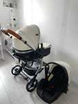 Carrinho 3-em-1 Design Stroller White