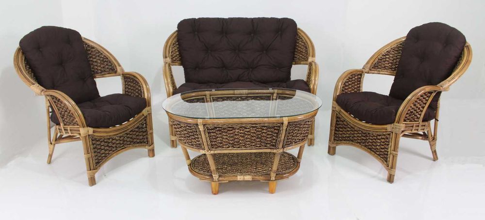 Meble Ogrodowe Rattanowe Idealne Na Balkon Taras Ratan Naturalny !!!