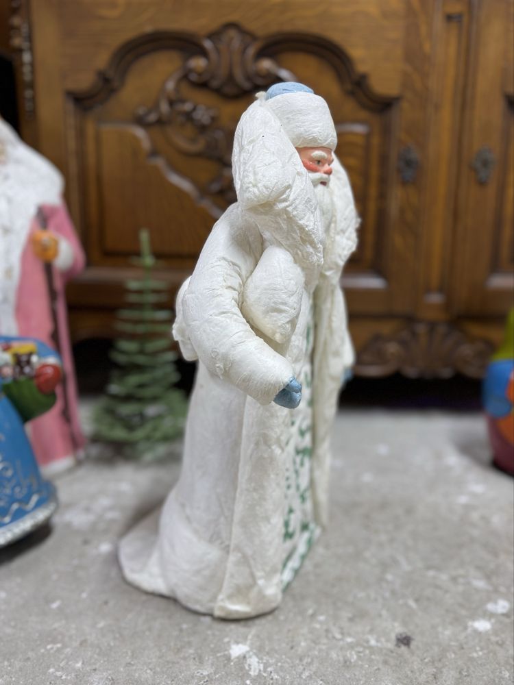 Дед Мороз из ваты. СССР, 1960-е годы. СССР ёлочные игрушки