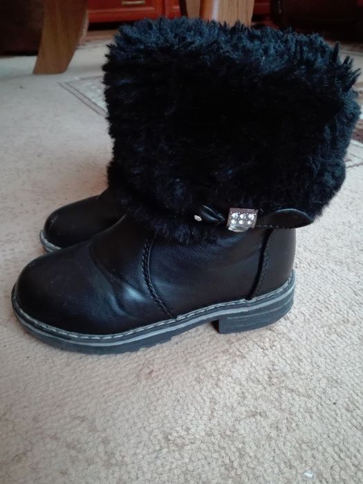 Kozaki czarne z futerkiem