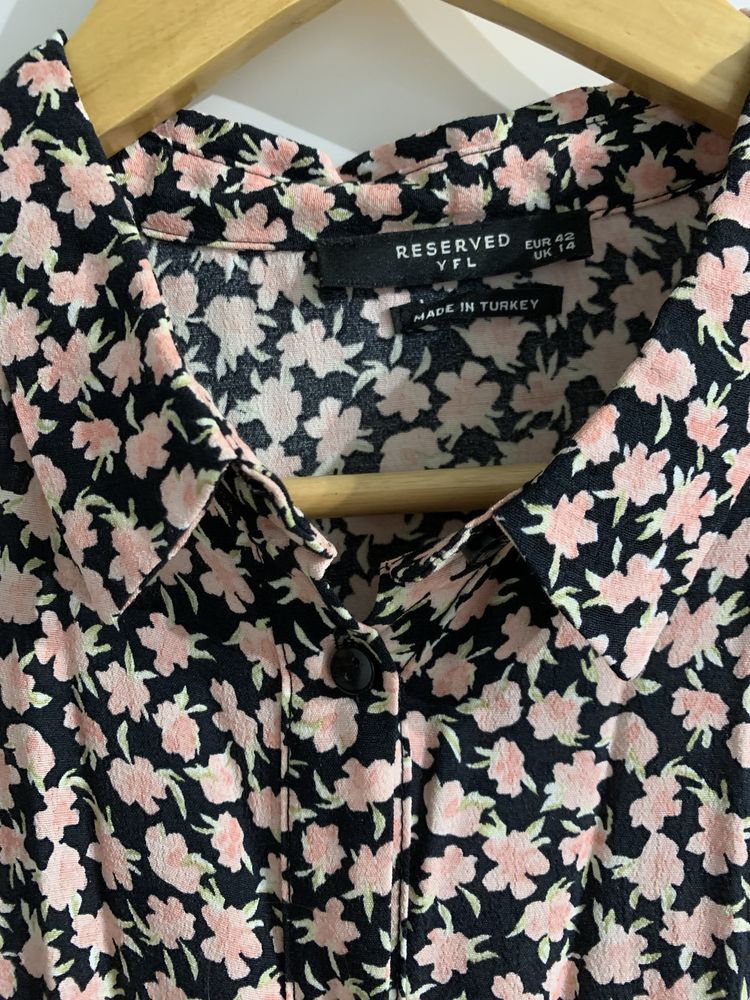 Koszula bluzka reserved r.42 kwiaty