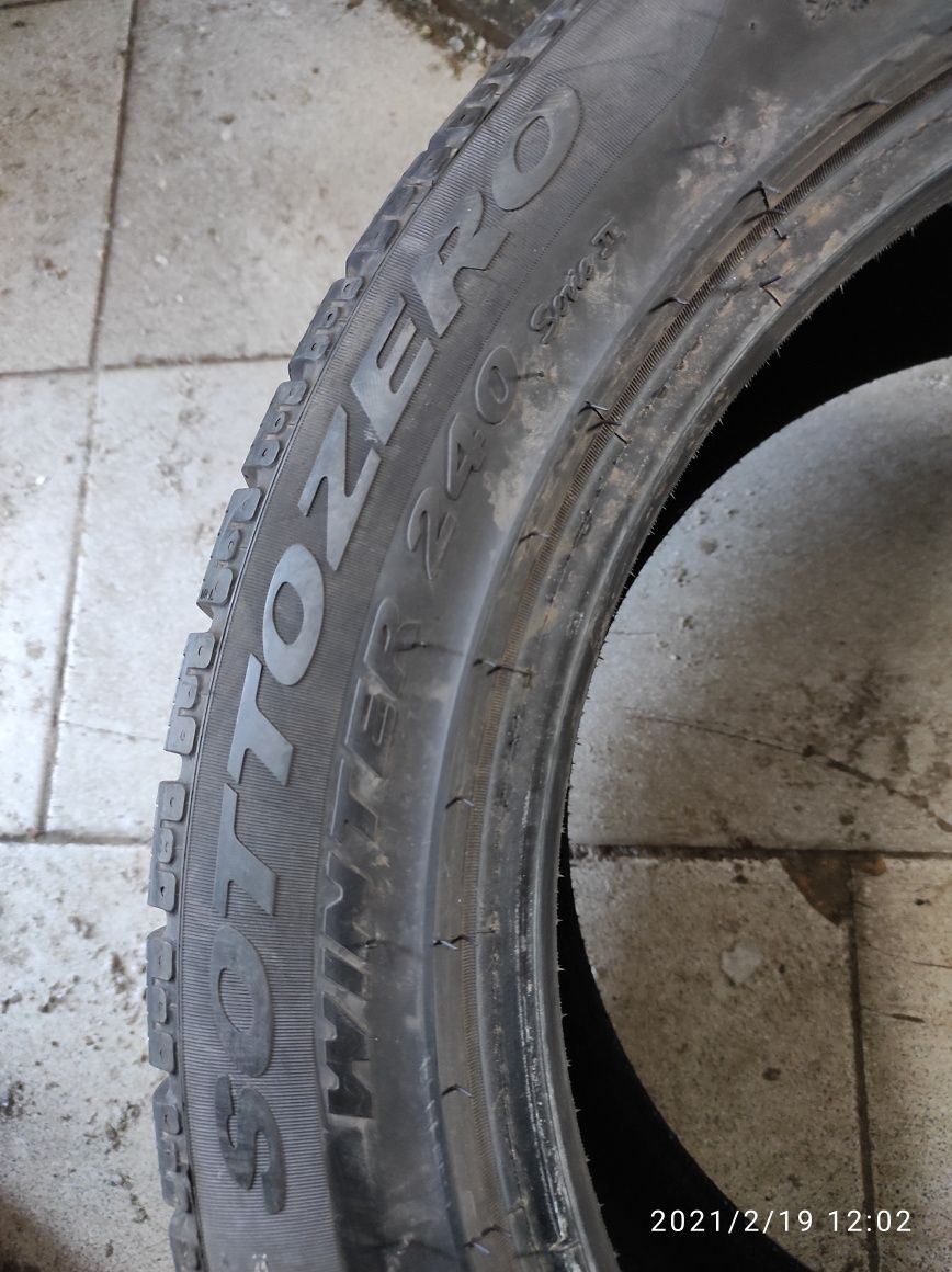 265.45.18 Pirelli 2шт зима БУ склад шины резина из Европы