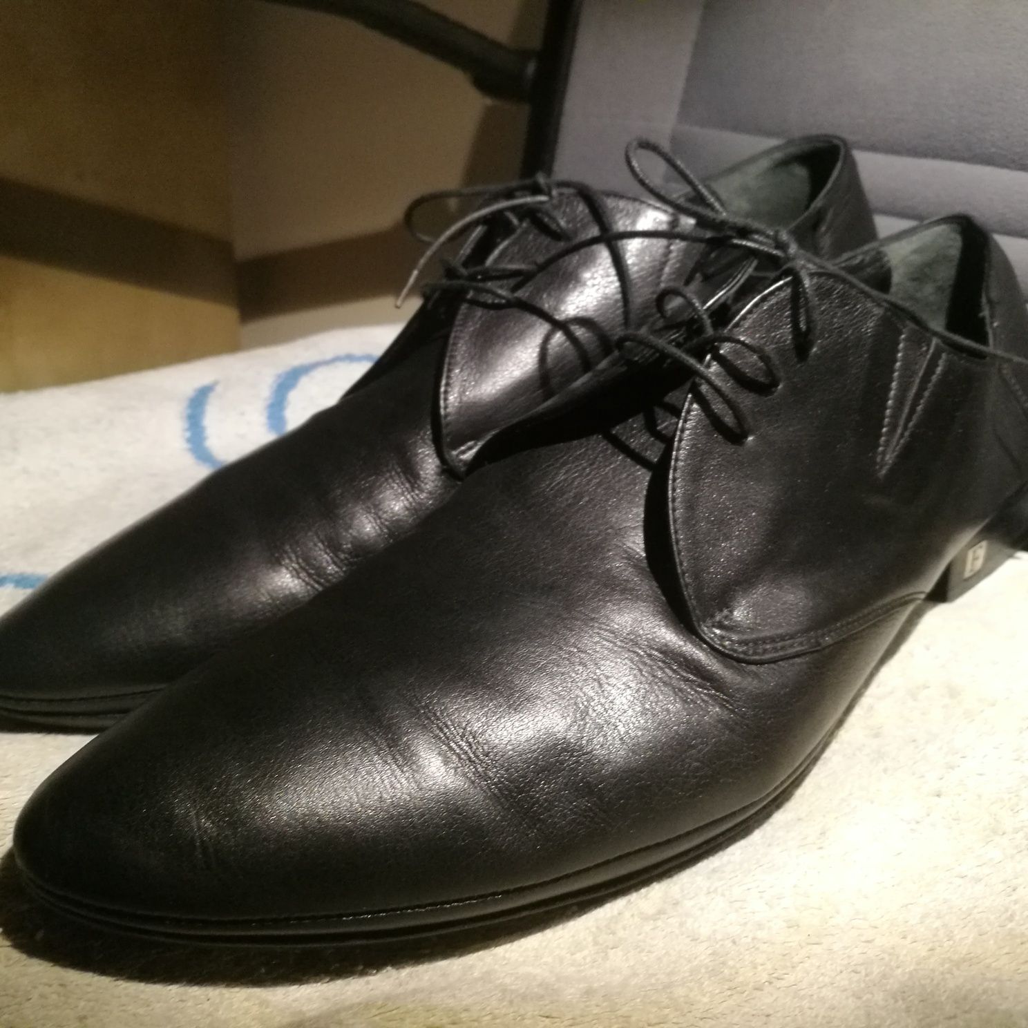 Buty męskie, wizytowe, eleganckie Ferre Milano r 44 skóra