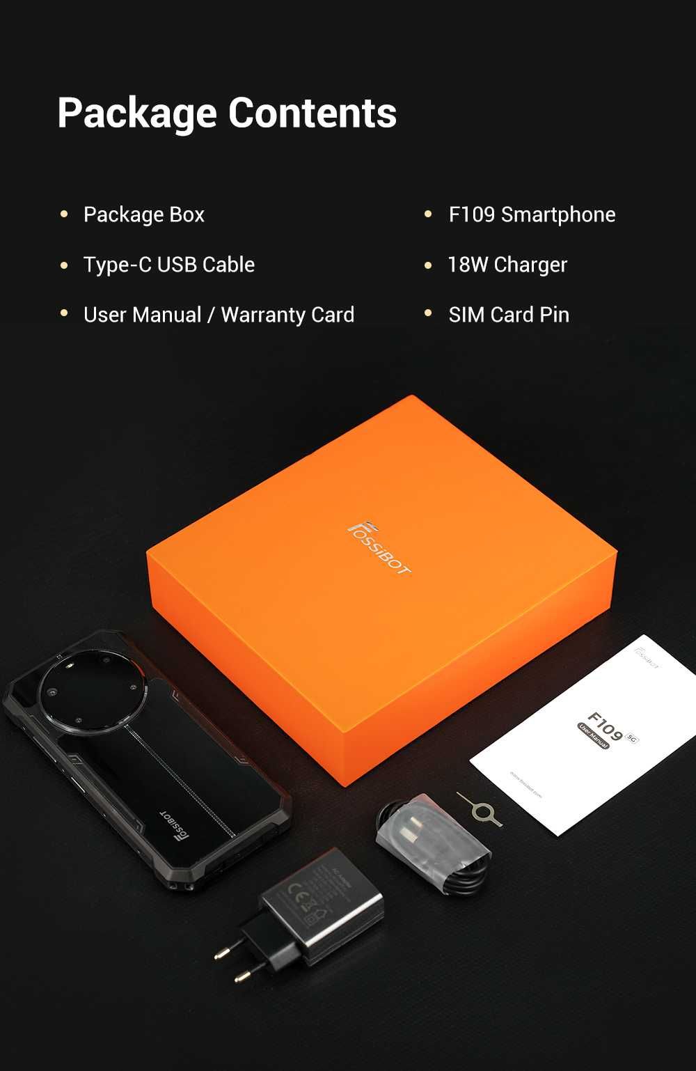 FOSSIBOT F109, 24/256Gb, 50/16Mp, 10600мАч, Dimensity 6300+ 5G, 6,745"