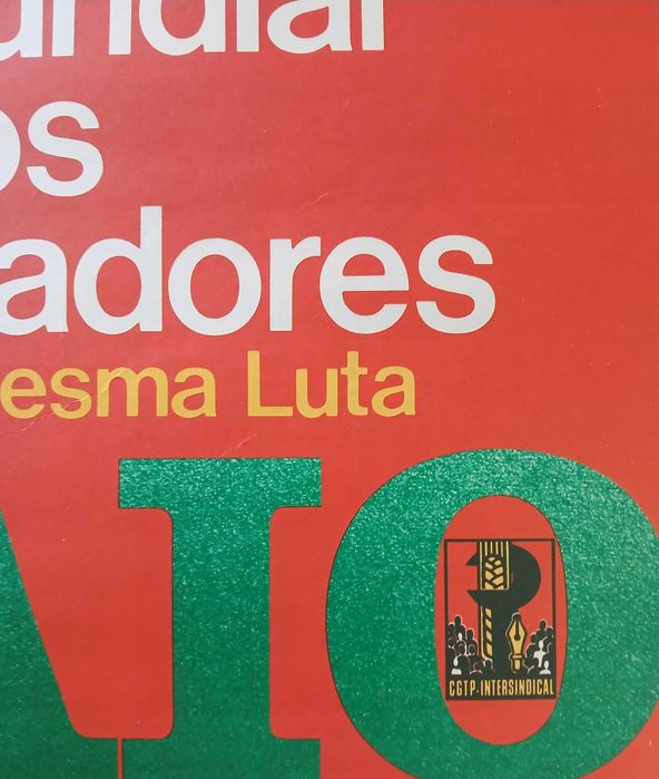 Poster cartaz 1º de maio dia mundial dos trabalhadores