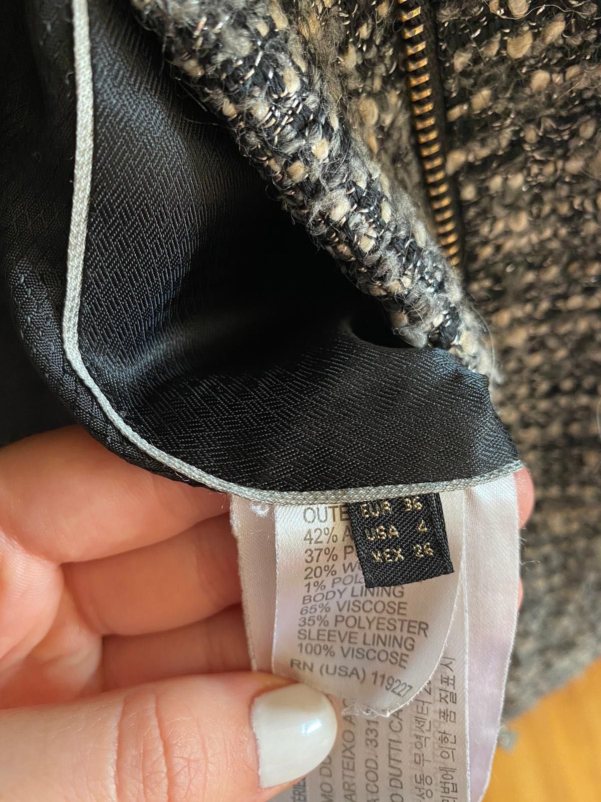 Piękny płaszczyk Massimo Dutti xs