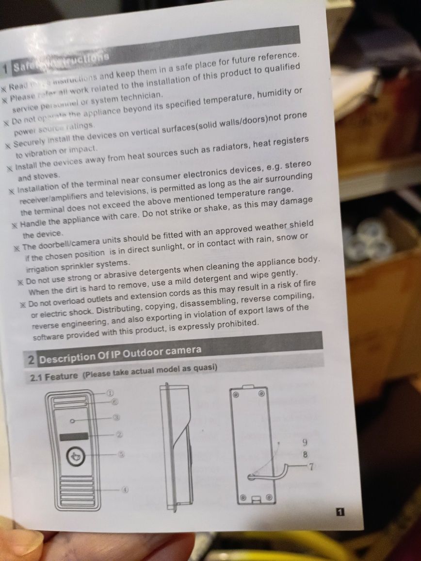 Dzwonek do domu z przeniesieniem na telefon wifi na