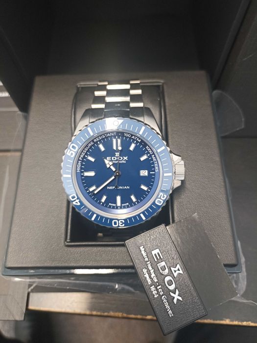 Sprzedam zegarek EDOX - NEPTUNIAN .Cena 3890 zł. Kupiony 06.10.2025r