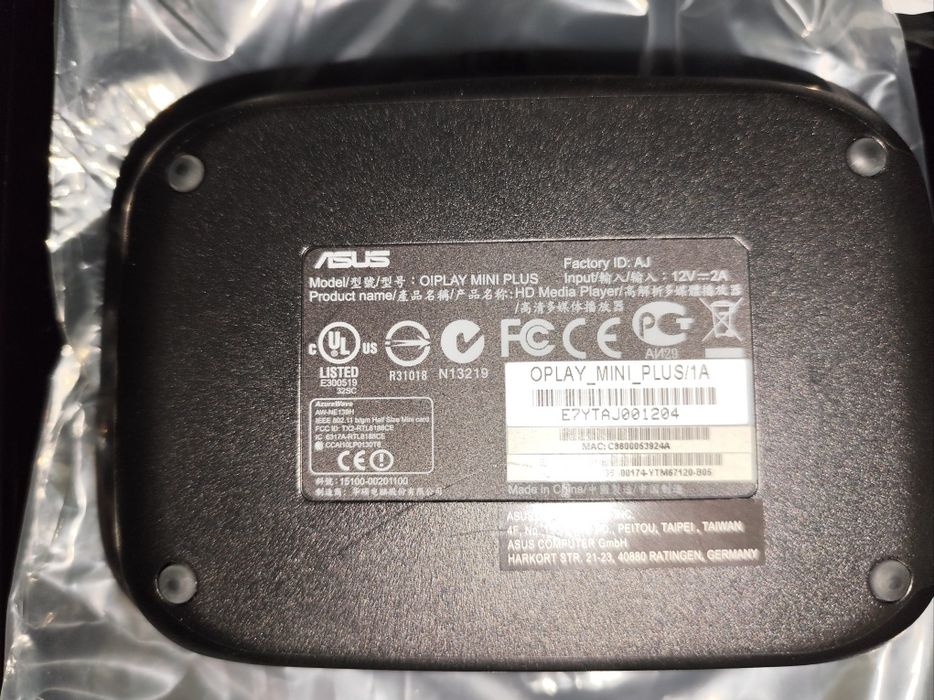 Box Asus O!Play Mini Plus Media Player