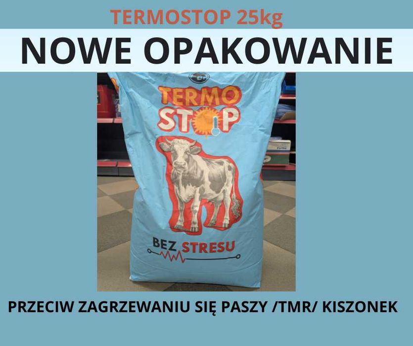Produkt przeciw zagrzewaniu paszy TERMOSTOP 25kg.Świeży TMR.