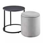 home stolik kawowy z pufa 3w1 stolik pomocniczy