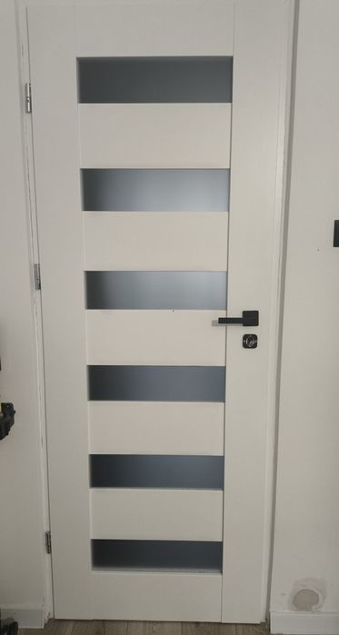Drzwi wewnętrzne lewe 70cm/80cm z szybą, pojedynczo lub w zestawie