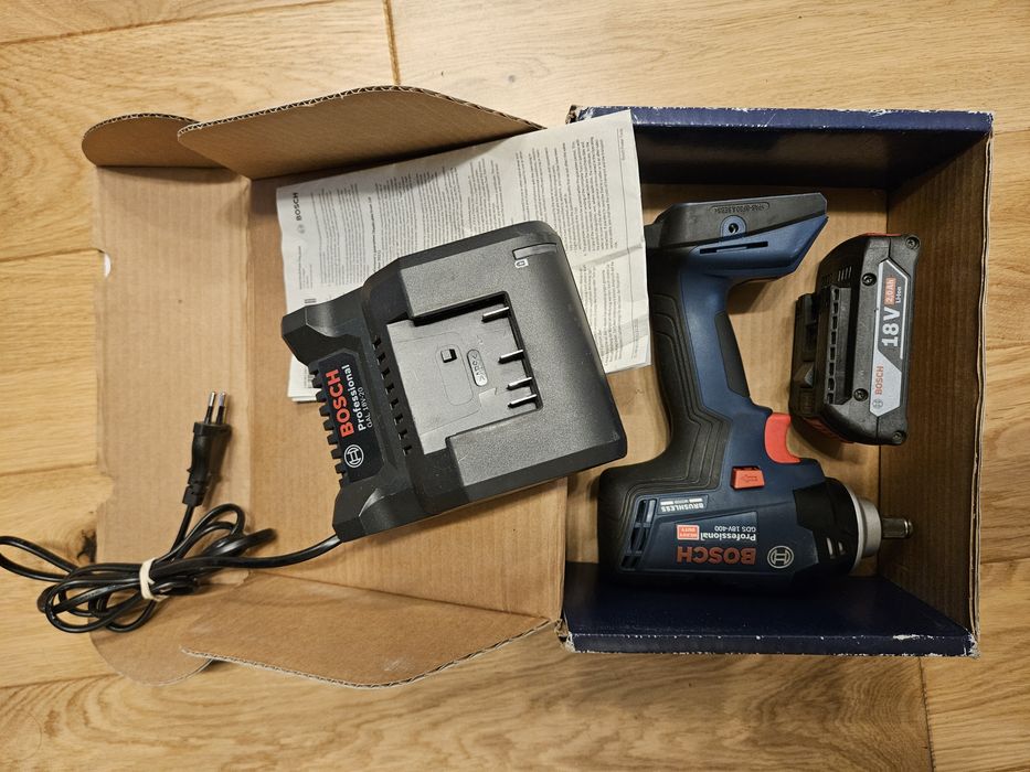 Klucz udarowy Bosch GDS 18v-400 akumulator 18v ładowarka Bosch