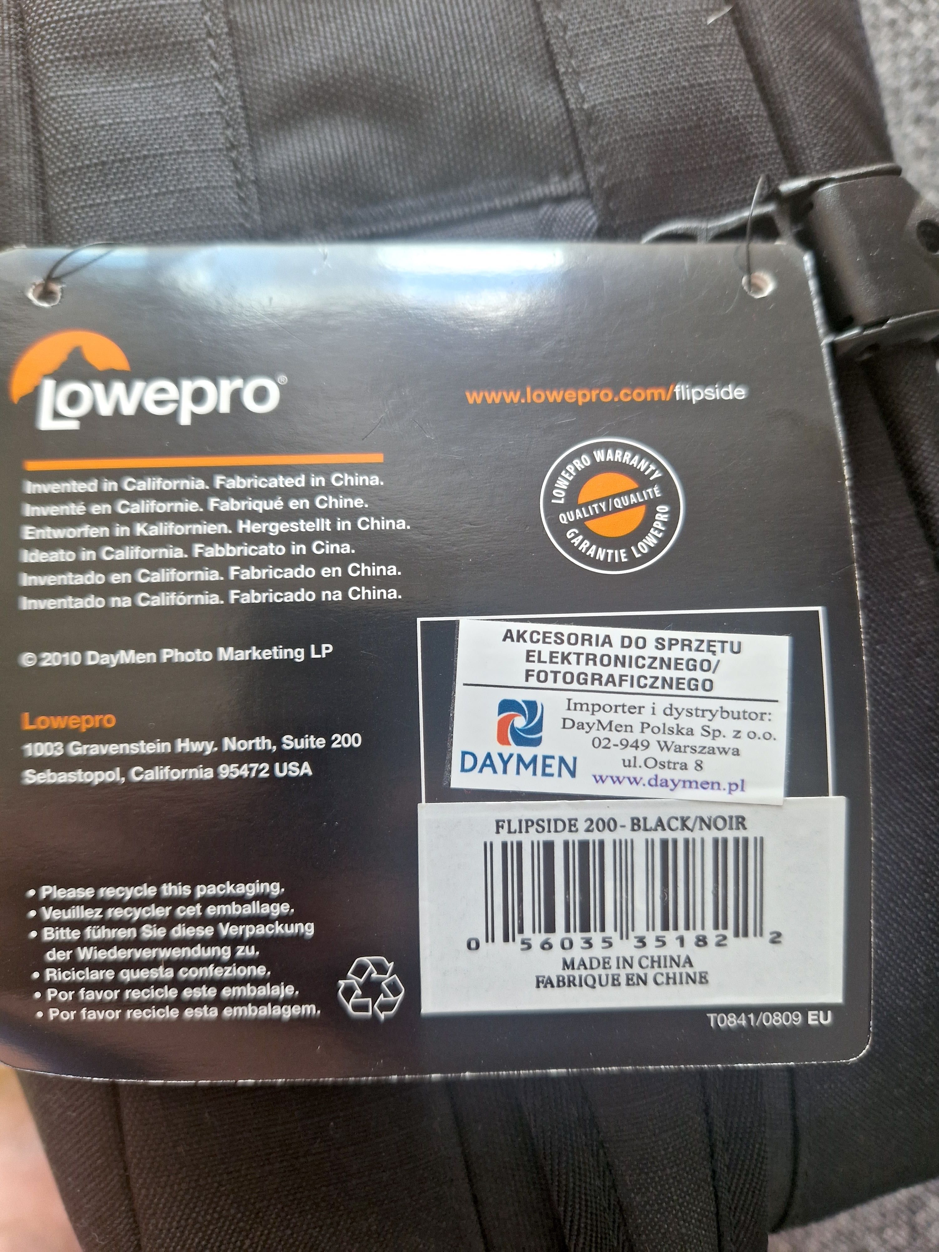 Nowa - 50% taniej - torba fotograficzna - Lowepro Flipside 200
