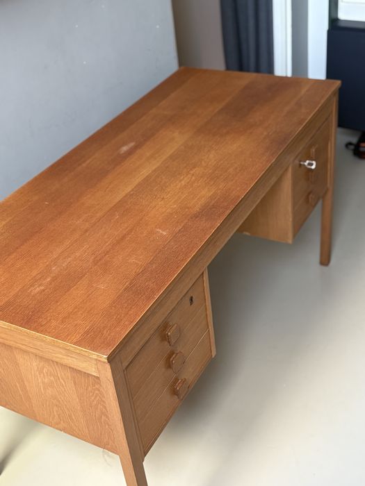 Biurko tekowe lata 60te Domino Mobler Dania