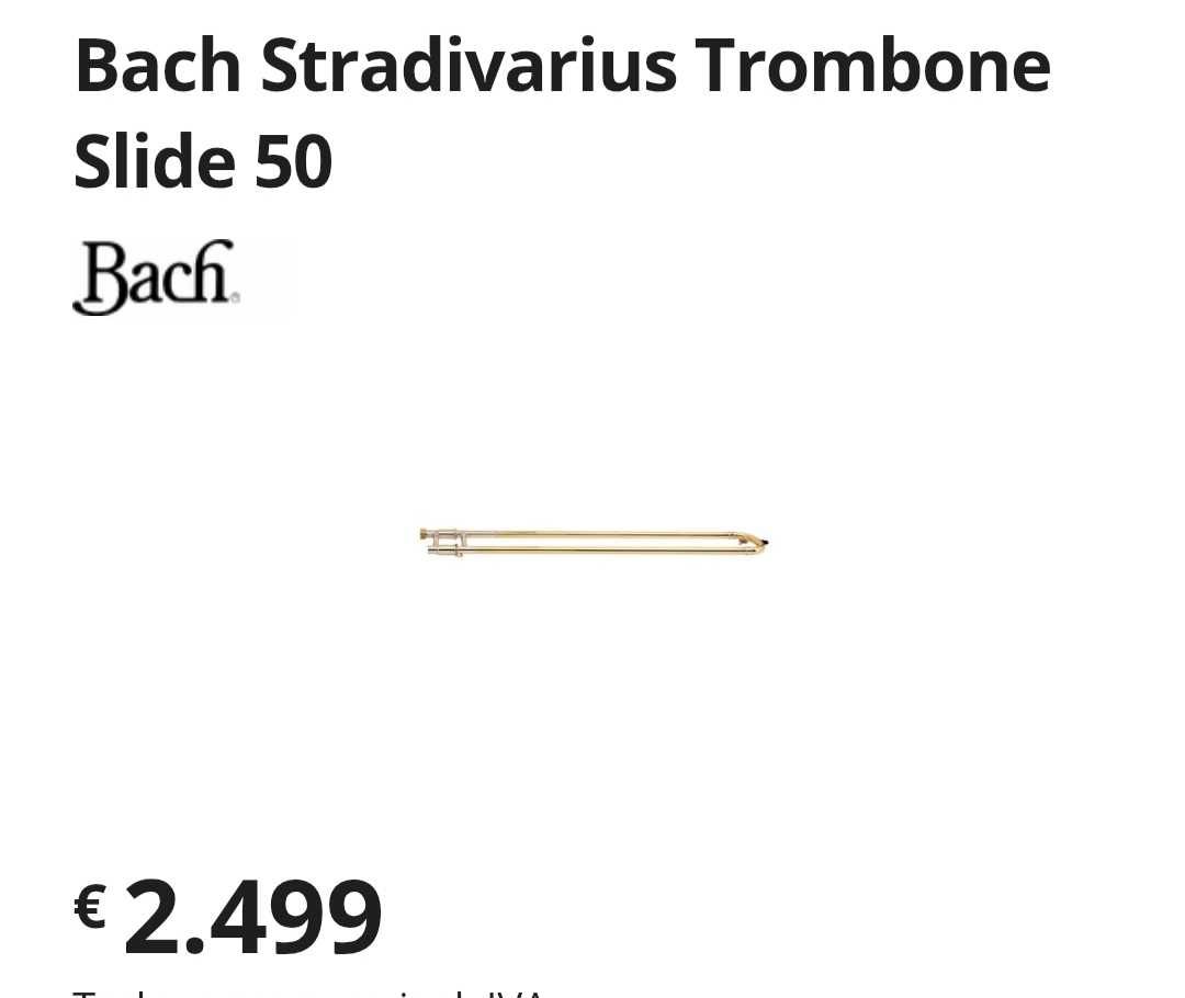 Vara trombone baixo Bach 50