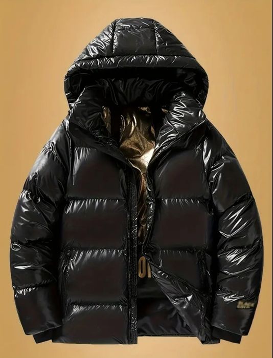 Куртка зимова чоловіча чорна пуховик