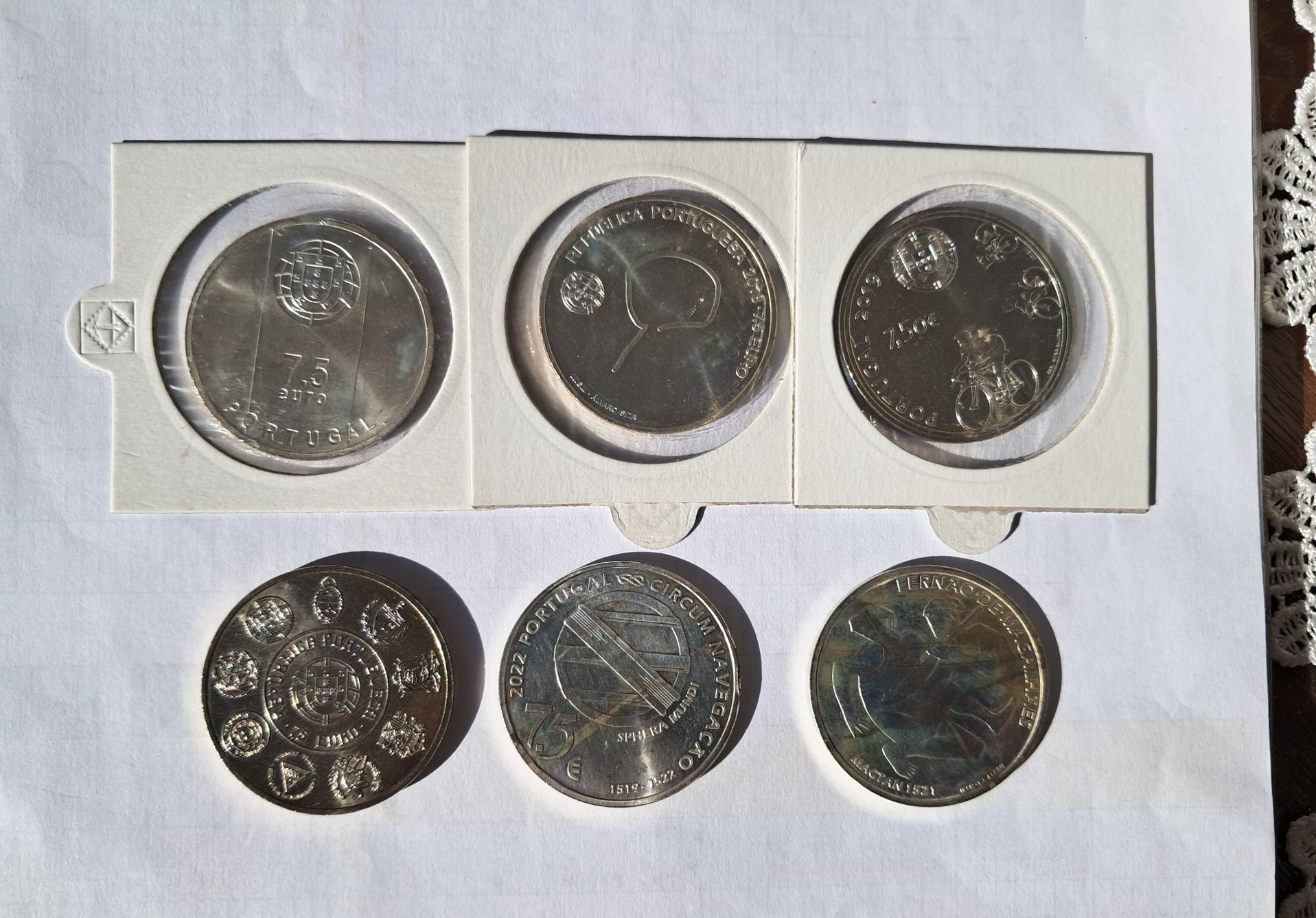Moedas de 7,5€ - UNC Comemorativas Portugal