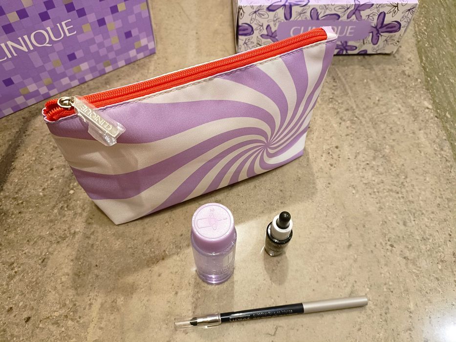 Clinique + Lancome - zestaw 3 kosmetyków + kosmetyczka * NOWE *