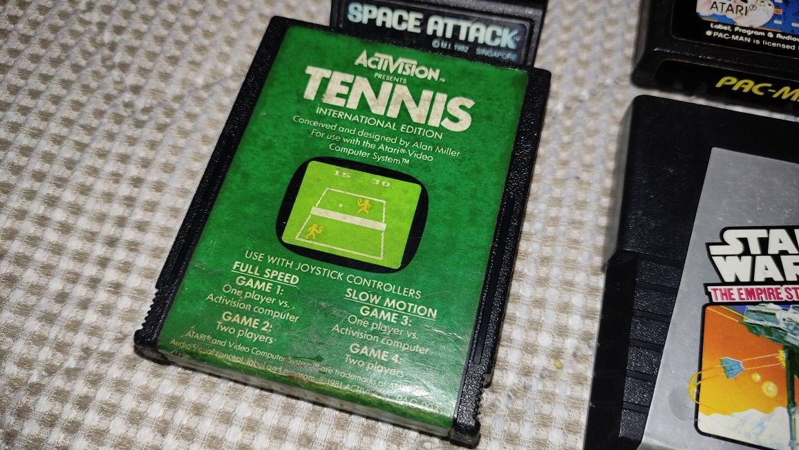Conjunto de 4 jogos originais Atari 2600