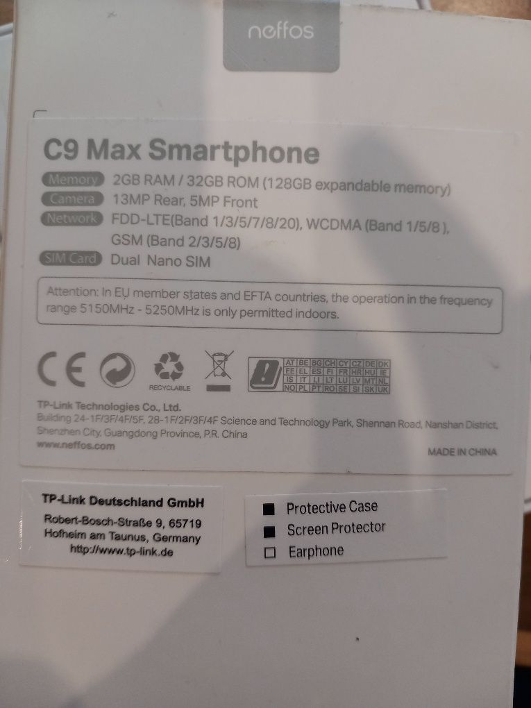 Telefon komórkowy Neffos C9 Max