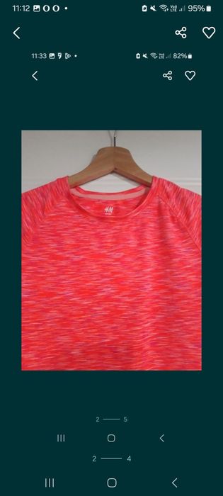 Zestaw 2 koszulki H&M, 146/152, dziewczece