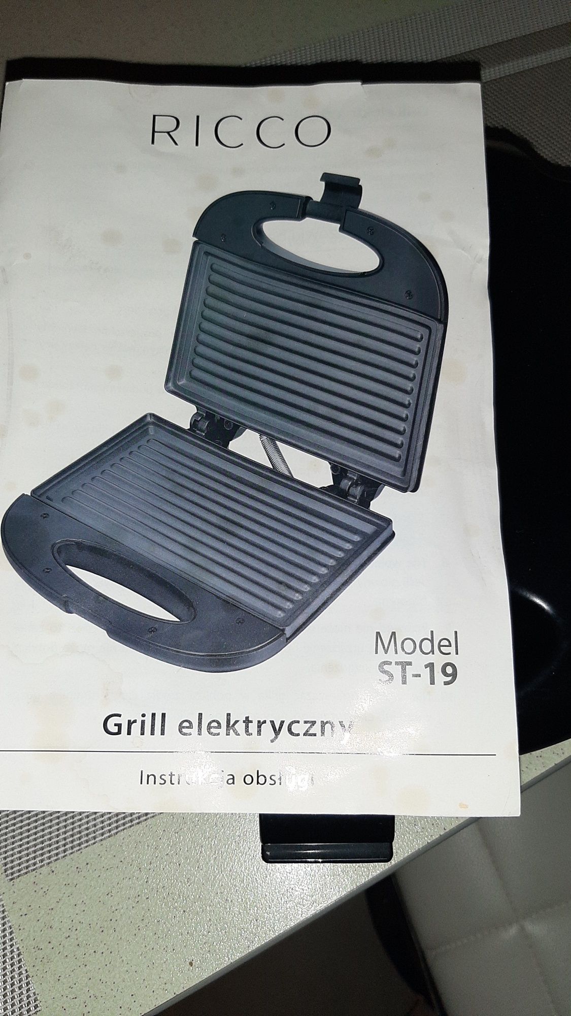 Grill elektryczny RICCO moc 800W