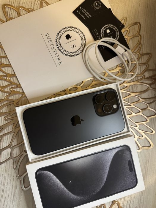 Iphone 15 Pro Max 256 gb Black Titanium (фіз сім)