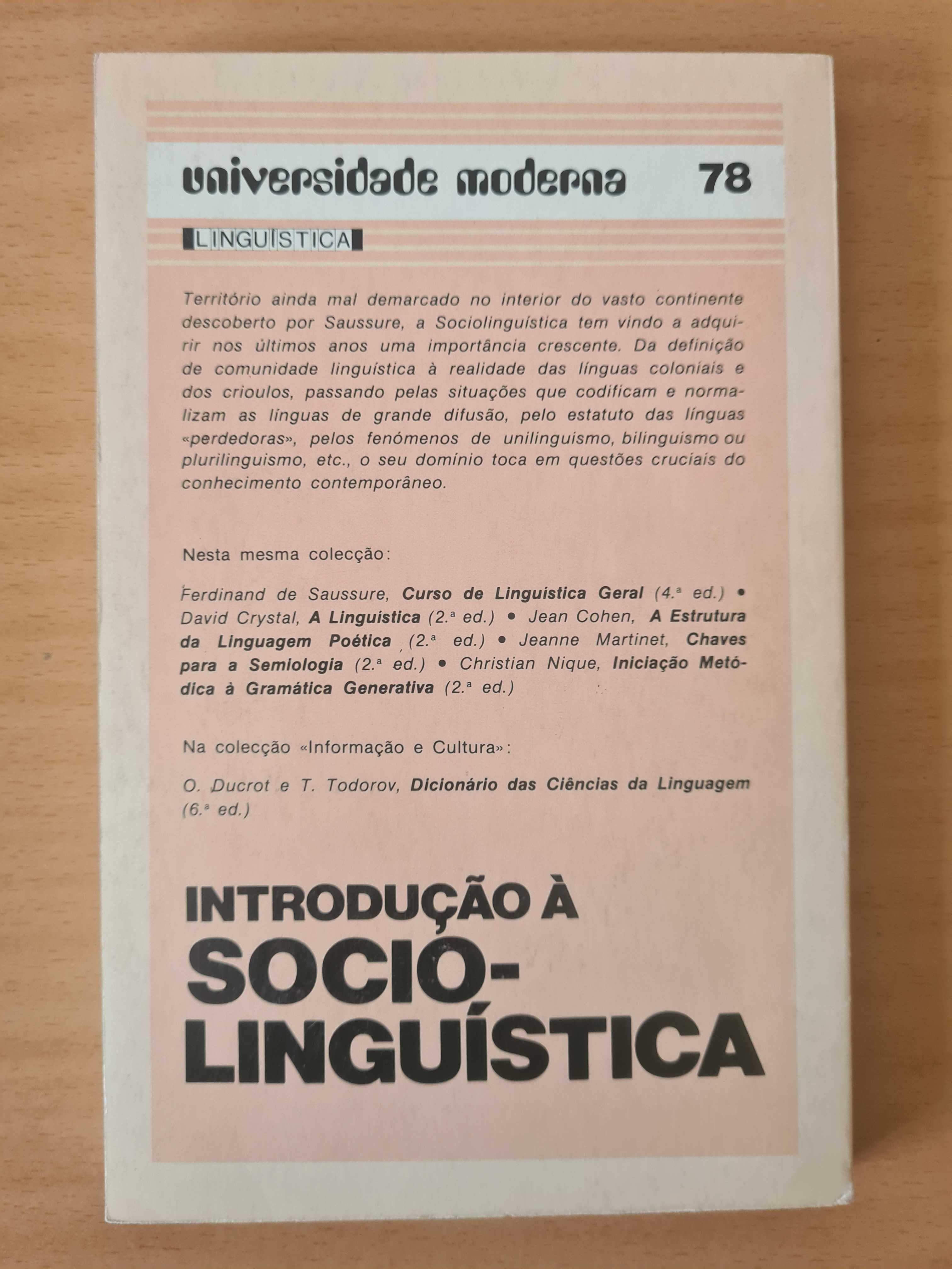 Livro "Introdução à Sociolinguística" de Juliette Garmadi