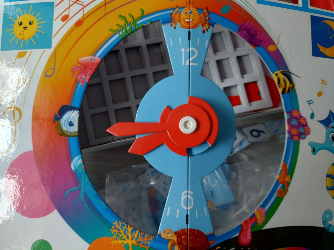 Zegar wtykowy - zabawka edukacyjna do nauki zegara