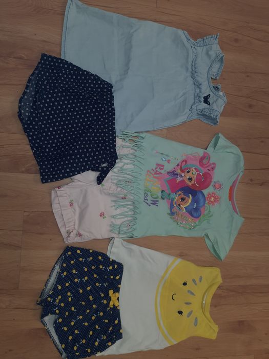 Spodenki, koszulki, sukienka 92