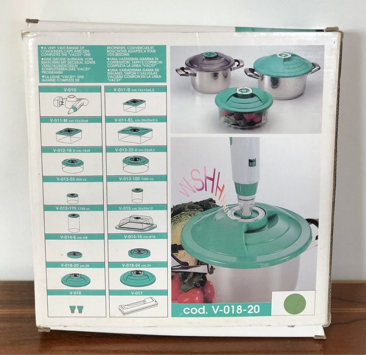 NOWA pokrywka do pojemnika próżniowego system VacSy Zepter 20 cm Italy