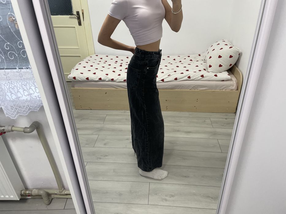 Чорні широкі джинси