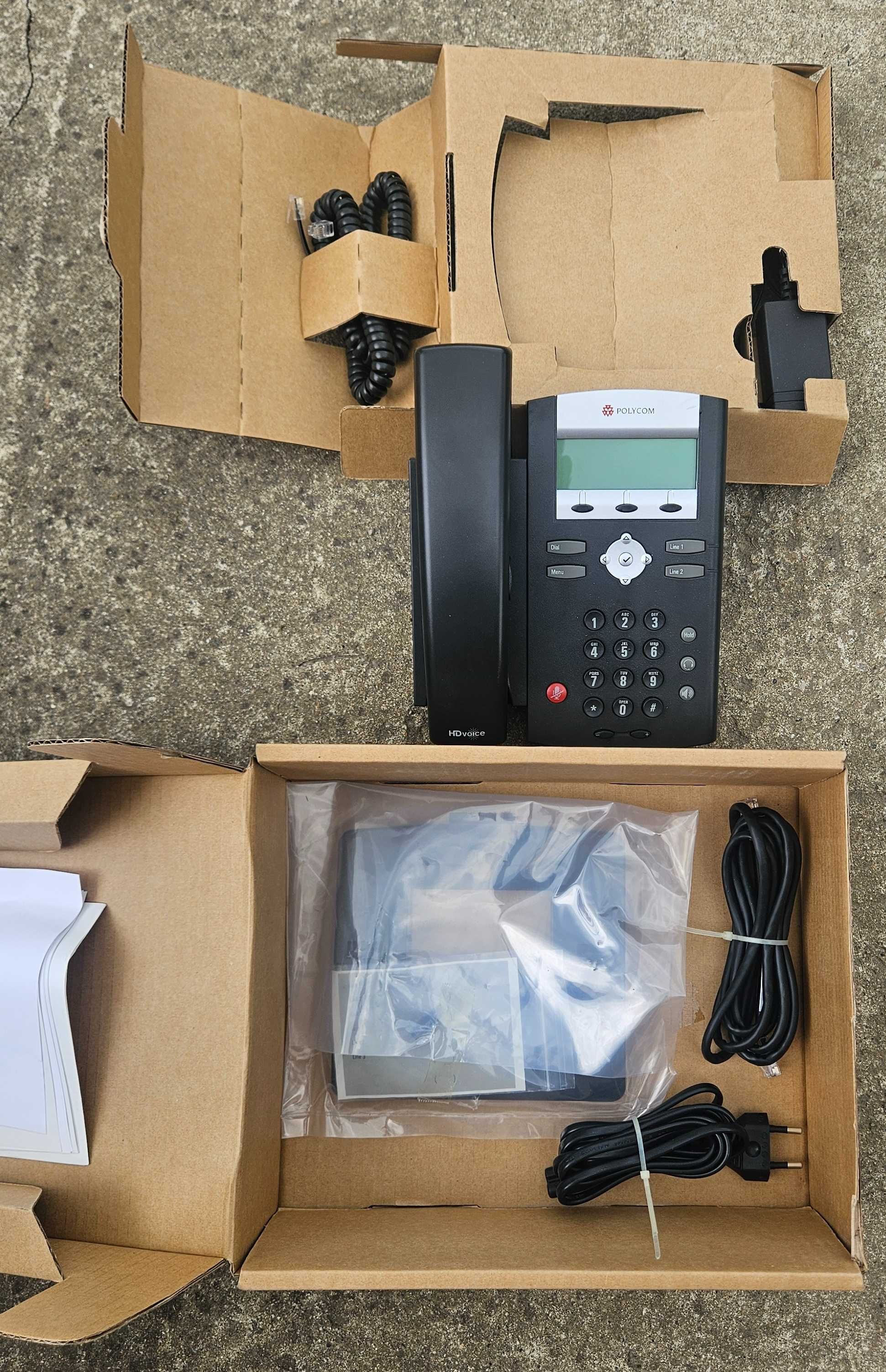 Telefon Stacjonarny Biurowy Polycom SoundPoint IP 335 - NOWY FV23%