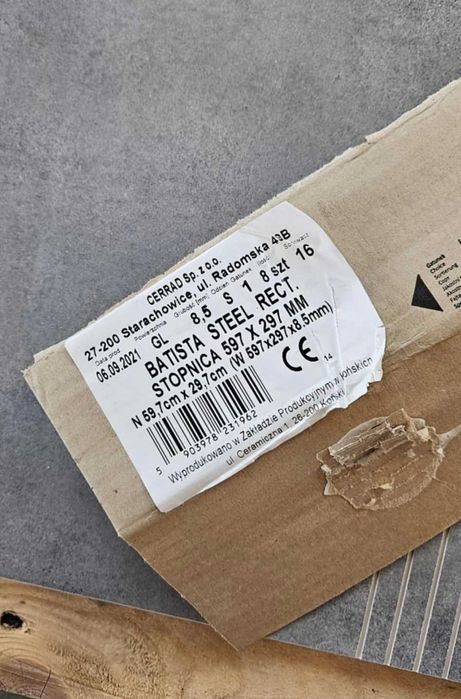 Stopnice BATISTA STEEL Rectangle 60x30