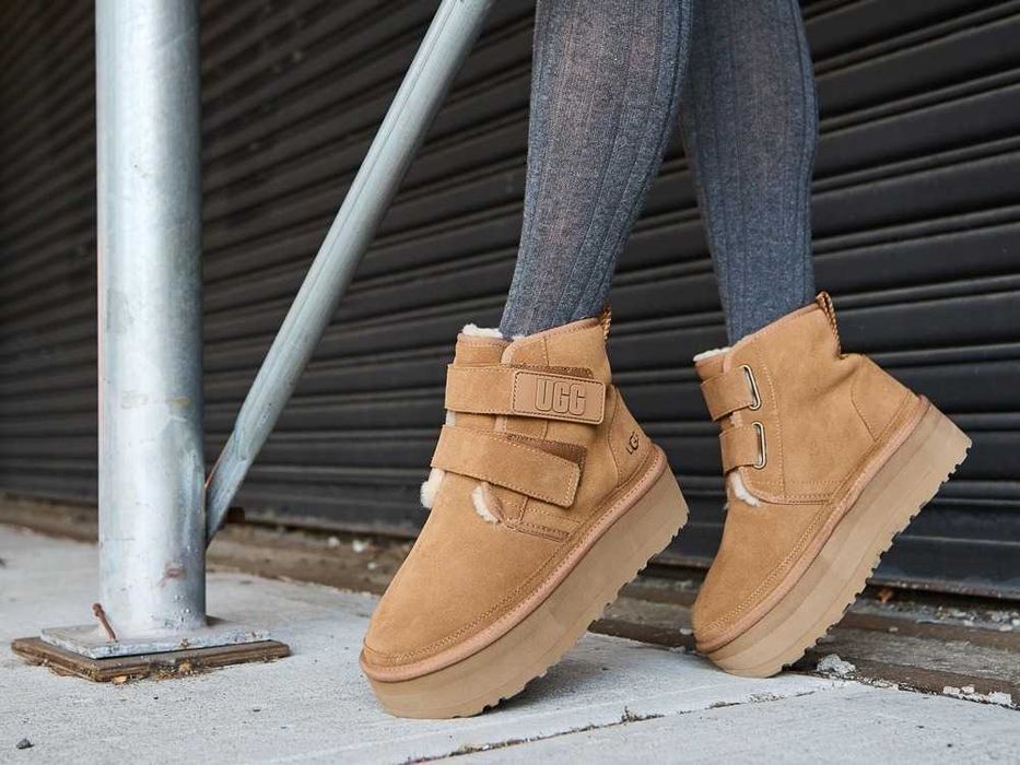 Угги/Угг/Уггі/Уги/Угі/UGG Australia Neumel Platform Chestnut/Овчина