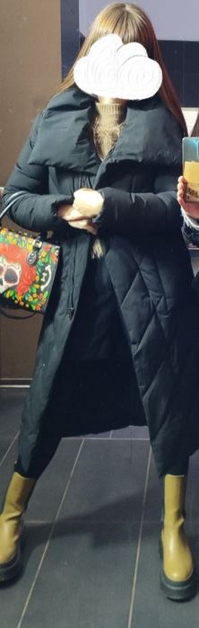 Зимове  стьобане пальто,зимова куртка довга