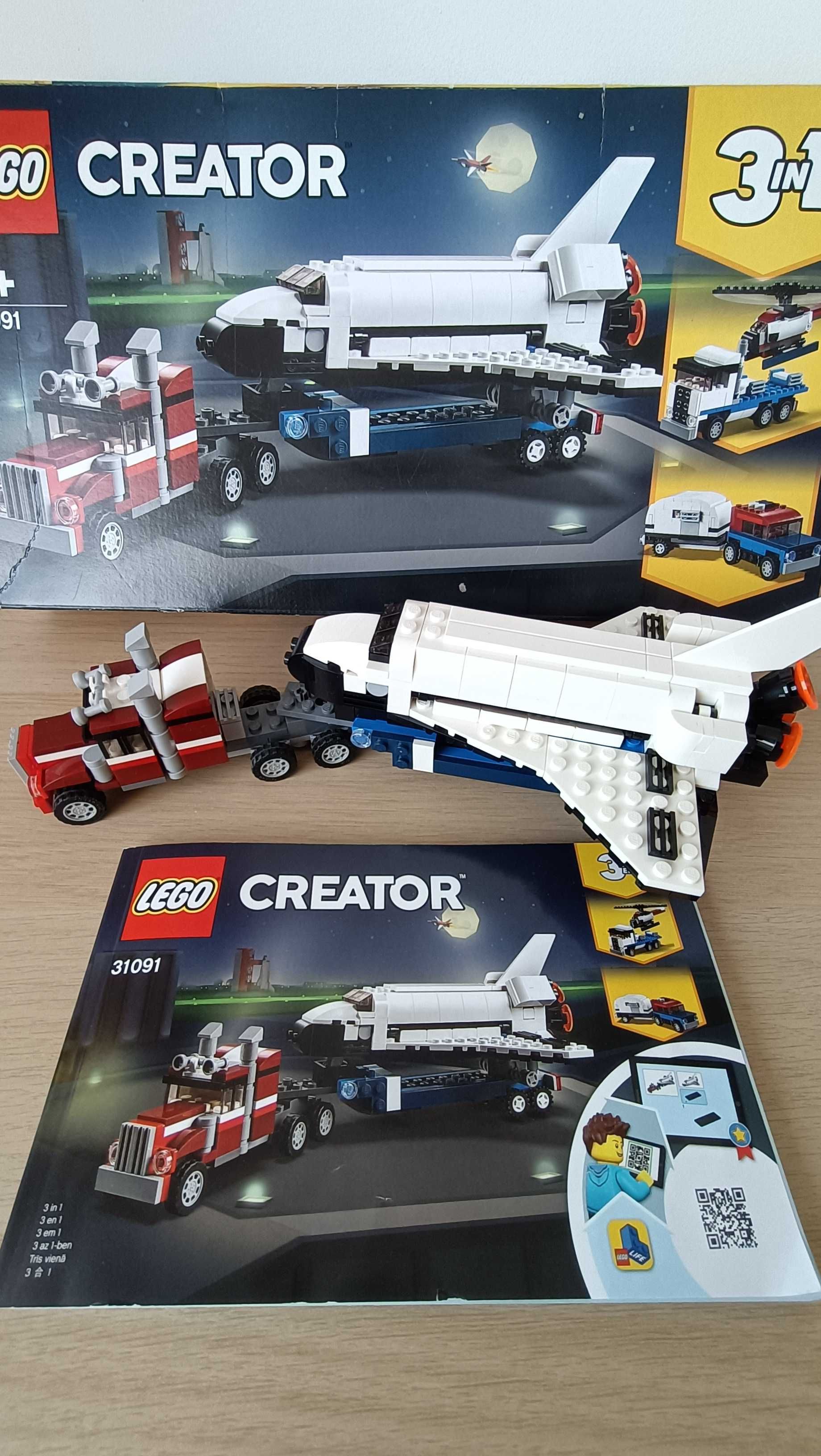 LEGO CREATOR 31091 Transporter promu instrukcje + pudełko