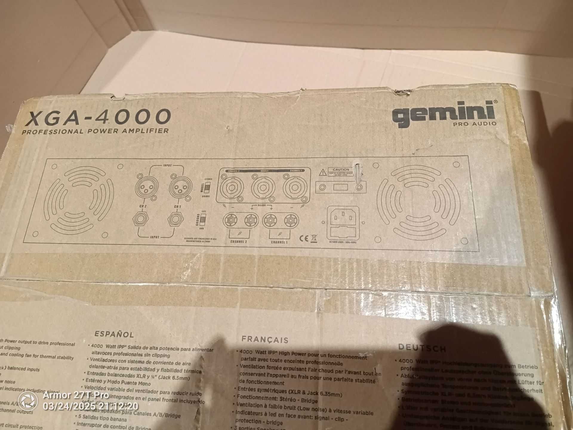 Gemini XGA-4000 wzmacniacz mocy 700 W RMS KOŃCÓWKA MOCY 4000 W