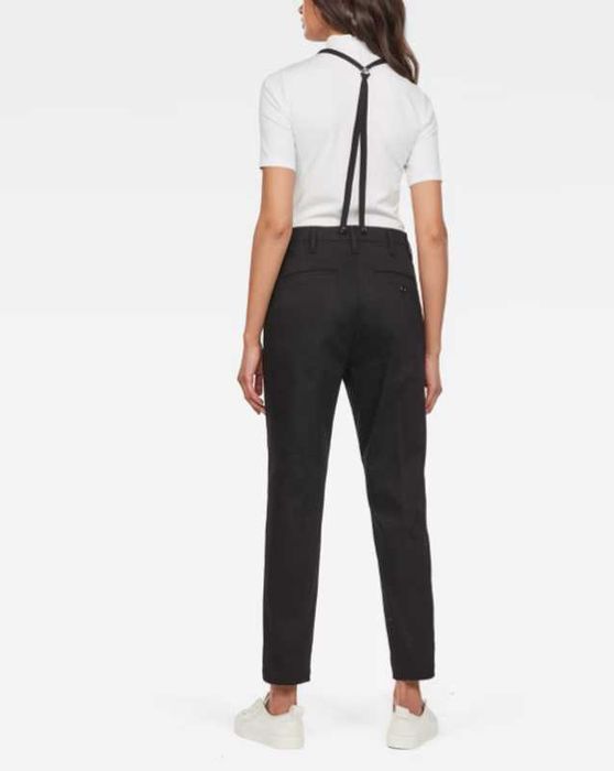 Жіночі чорні чіноси bronson braces mid boyfriend chino g-star raw