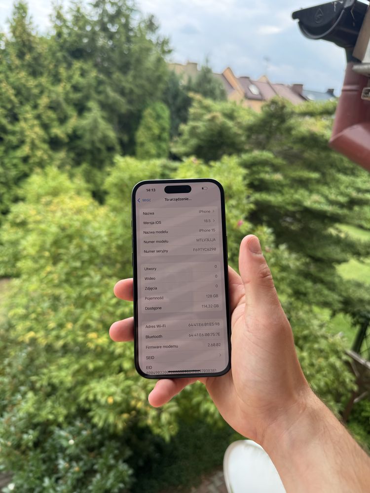 iPhone 15 • Stan Idealny • 88% bateria • ładowarka