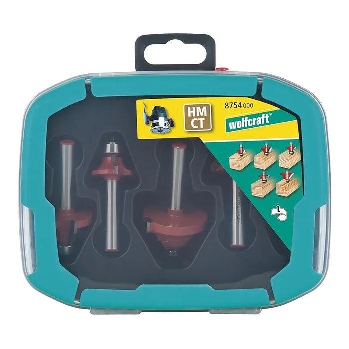 wolfcraft Zestaw frezów solidne do profili TCT 5 szt 8754.000 frezarki