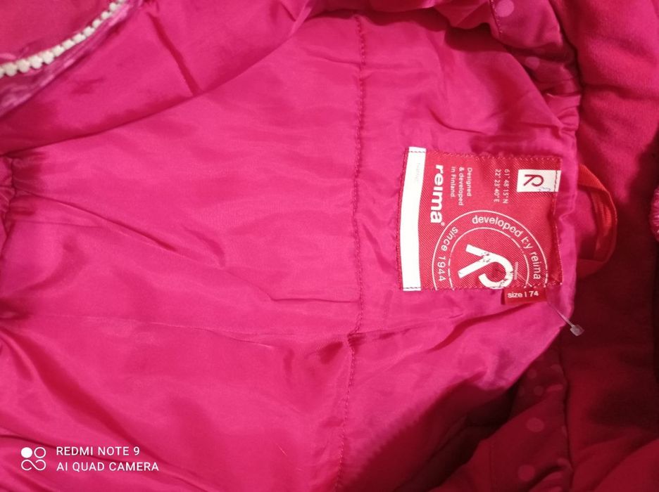 Зимний комбинезон reima р 74-80