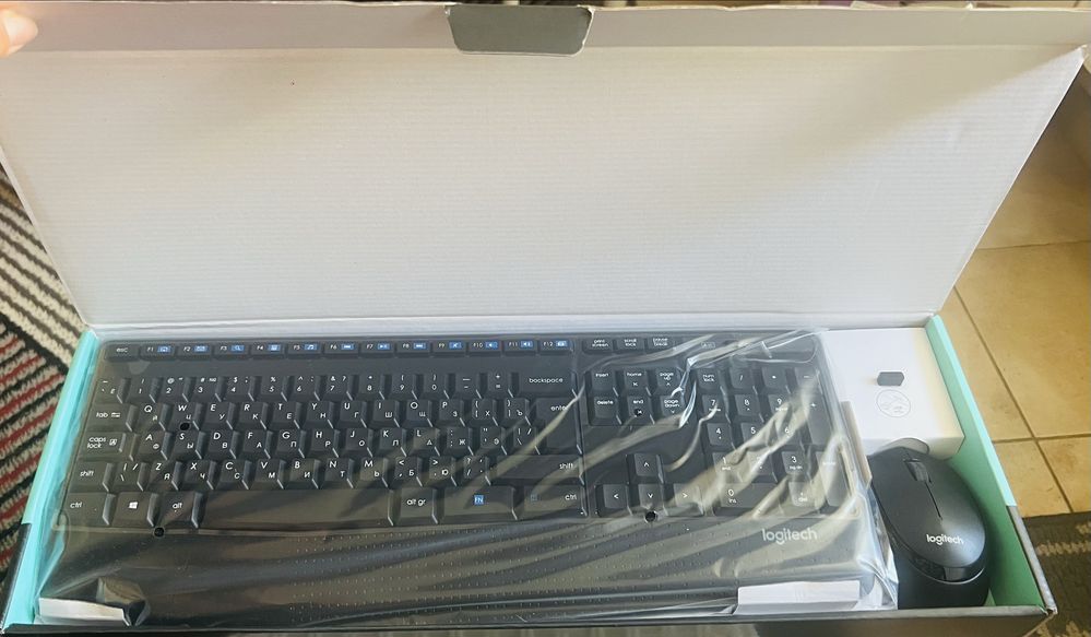 Комплект клавіатура+миш бездротові logitech mk345